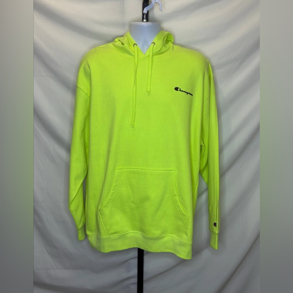 XL - Green/Yellow Champion Hoodie - New